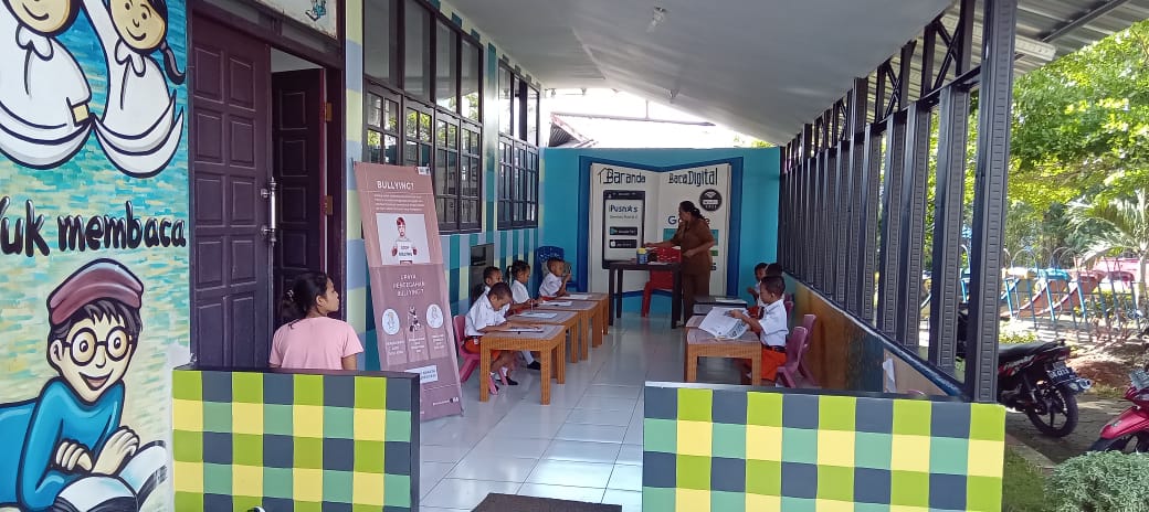 Tingkatkan Budaya Literasi, Pemdes Hunuth Bangun "Baranda" Baca 